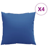 Coussins de canapé 4 pcs bleu royal 50x50 cm tissu