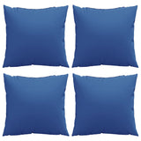 Coussins de canapé 4 pcs bleu royal 50x50 cm tissu