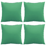 Coussins de canapé lot de 4 vert 60x60 cm tissu