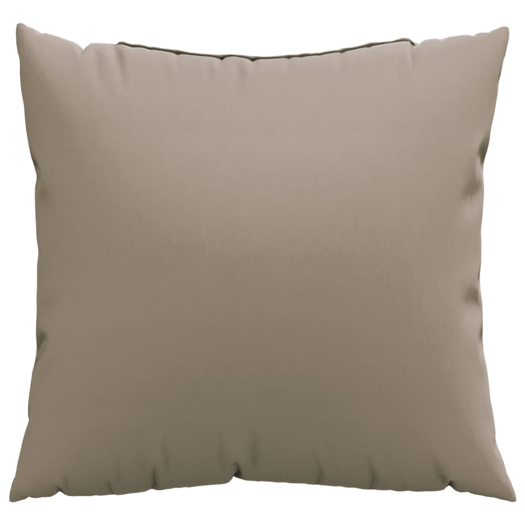 Coussins de canapé lot de 4 taupe 60x60 cm tissu