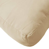 Coussin de palette beige 50x50x12 cm tissu