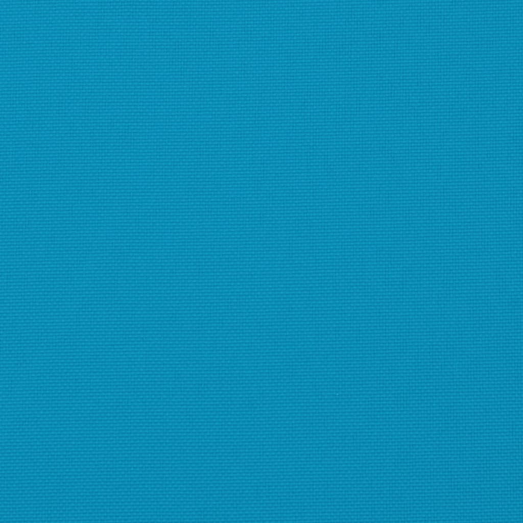 Blaues Palettenkissen 50x50x12 cm aus Stoff