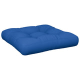 Coussin de palette bleu royal 50x50x12 cm tissu