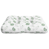 Coussin de palette motif de feuilles 50x50x12 cm tissu