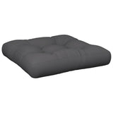 Coussin de palette gris 60x60x12 cm tissu