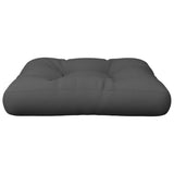 Coussin de palette gris 60x60x12 cm tissu