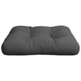 Coussin de palette gris 60x60x12 cm tissu