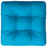 Coussin de palette bleu 60x60x12 cm tissu