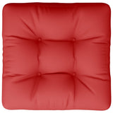 Rotes Palettenkissen 60x60x12 cm aus Stoff