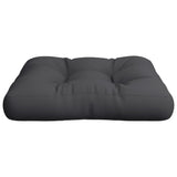 Coussin de palette noir 60x60x12 cm tissu