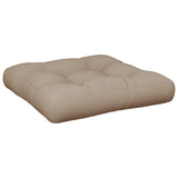 Taupe pallet cushion 60x60x12 cm fabric