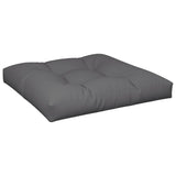 Coussin de palette anthracite 70x70x12 cm tissu