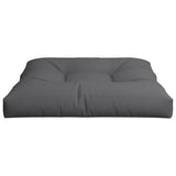 Coussin de palette anthracite 70x70x12 cm tissu