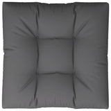 Coussin de palette anthracite 70x70x12 cm tissu