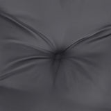 Coussin de palette anthracite 70x70x12 cm tissu