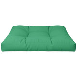 Coussin de palette vert 70x70x12 cm tissu