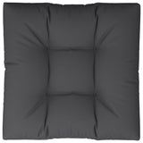 Schwarzes Palettenkissen 70x70x12 cm aus Stoff