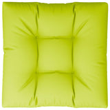 Coussin de palette vert brillant 70x70x12 cm tissu