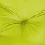 Coussin de palette vert brillant 70x70x12 cm tissu