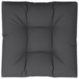 Schwarzes Palettenkissen 80x80x12 cm aus Stoff