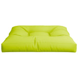 Coussin de palette vert brillant 80x80x12 cm tissu