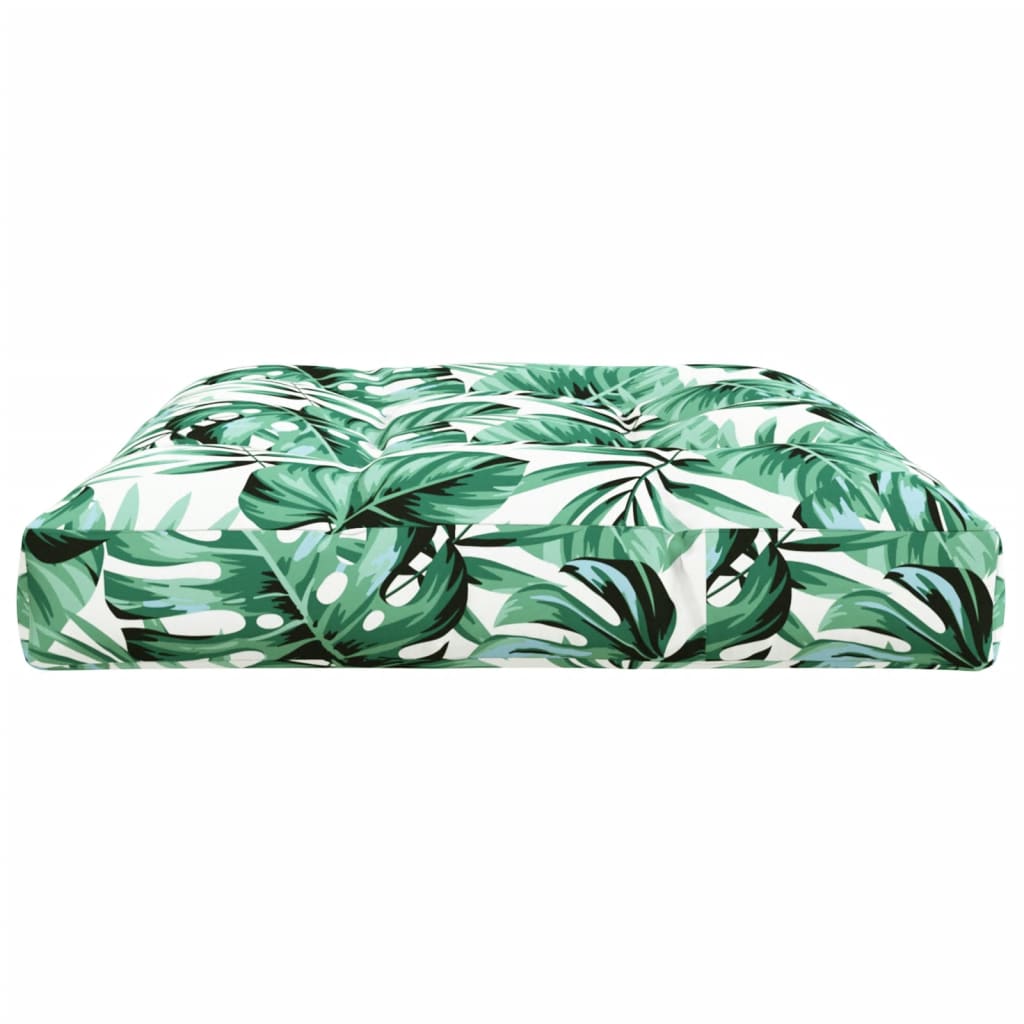 Coussin de palette vert 120x80x12 cm tissu