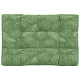 Coussin de palette à motif de feuilles 120x80x12 cm Tissu