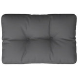 Coussin de palette anthracite 50x40x12 cm tissu