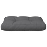 Coussin de palette anthracite 50x40x12 cm tissu