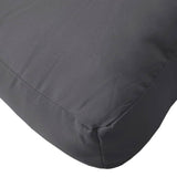 Coussin de palette anthracite 50x40x12 cm tissu