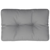 Coussin de palette gris 50x40x12 cm tissu