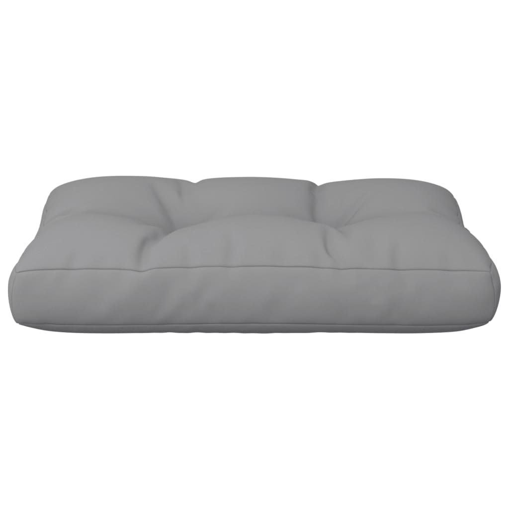 Coussin de palette gris 50x40x12 cm tissu