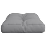 Coussin de palette gris 50x40x12 cm tissu