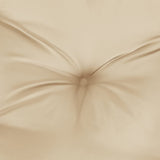 Coussin de palette beige 50x40x12 cm tissu