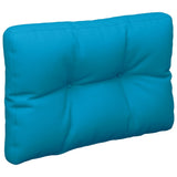 Coussin de palette bleu clair 50x40x12 cm tissu