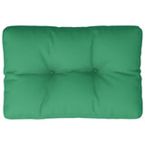 Coussin de palette vert 50x40x12 cm tissu