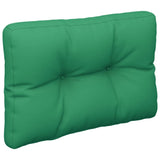 Coussin de palette vert 50x40x12 cm tissu