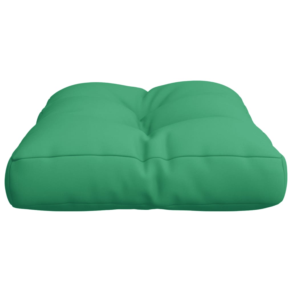 Coussin de palette vert 50x40x12 cm tissu