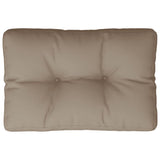 Coussin de palette taupe 50x40x12 cm tissu