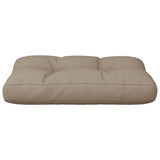 Coussin de palette taupe 50x40x12 cm tissu