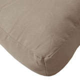 Coussin de palette taupe 50x40x12 cm tissu