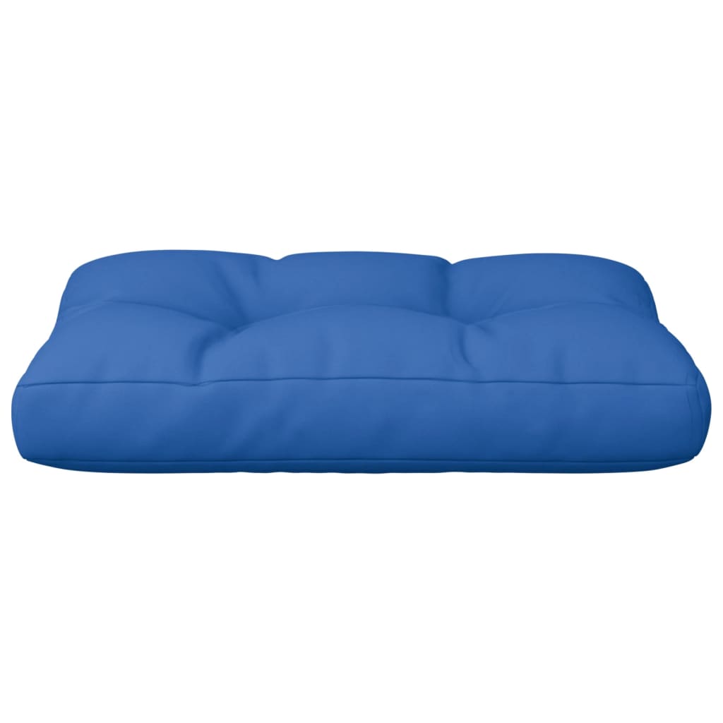 Coussin de palette bleu royal 50x40x12 cm tissu