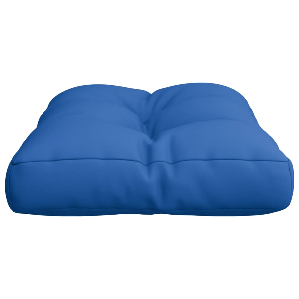 Coussin de palette bleu royal 50x40x12 cm tissu