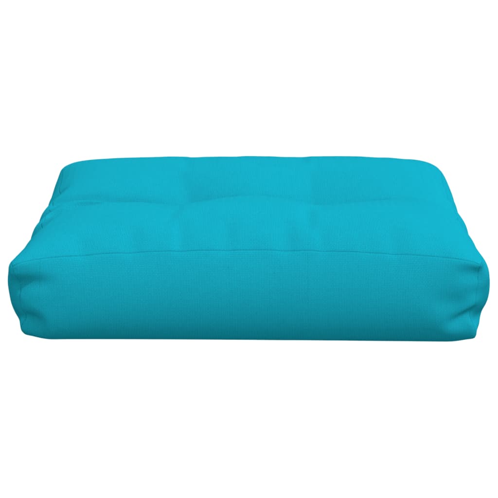 Coussin de palette turquoise 50x40x12 cm tissu