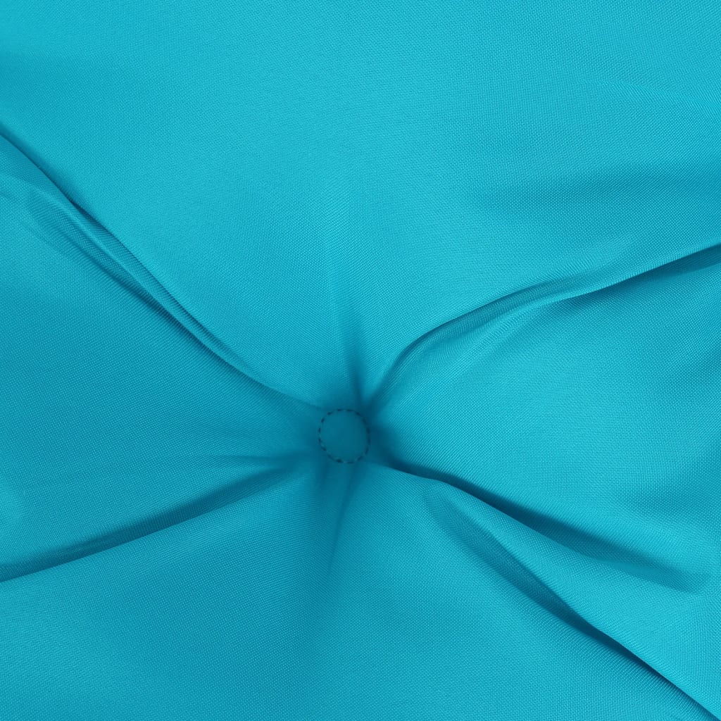 Coussin de palette turquoise 50x40x12 cm tissu