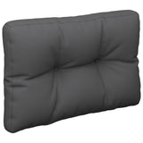 Coussin de palette anthracite 60x40x12 cm tissu