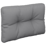 Coussin de palette gris 60x40x12 cm tissu