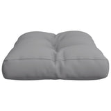 Coussin de palette gris 60x40x12 cm tissu