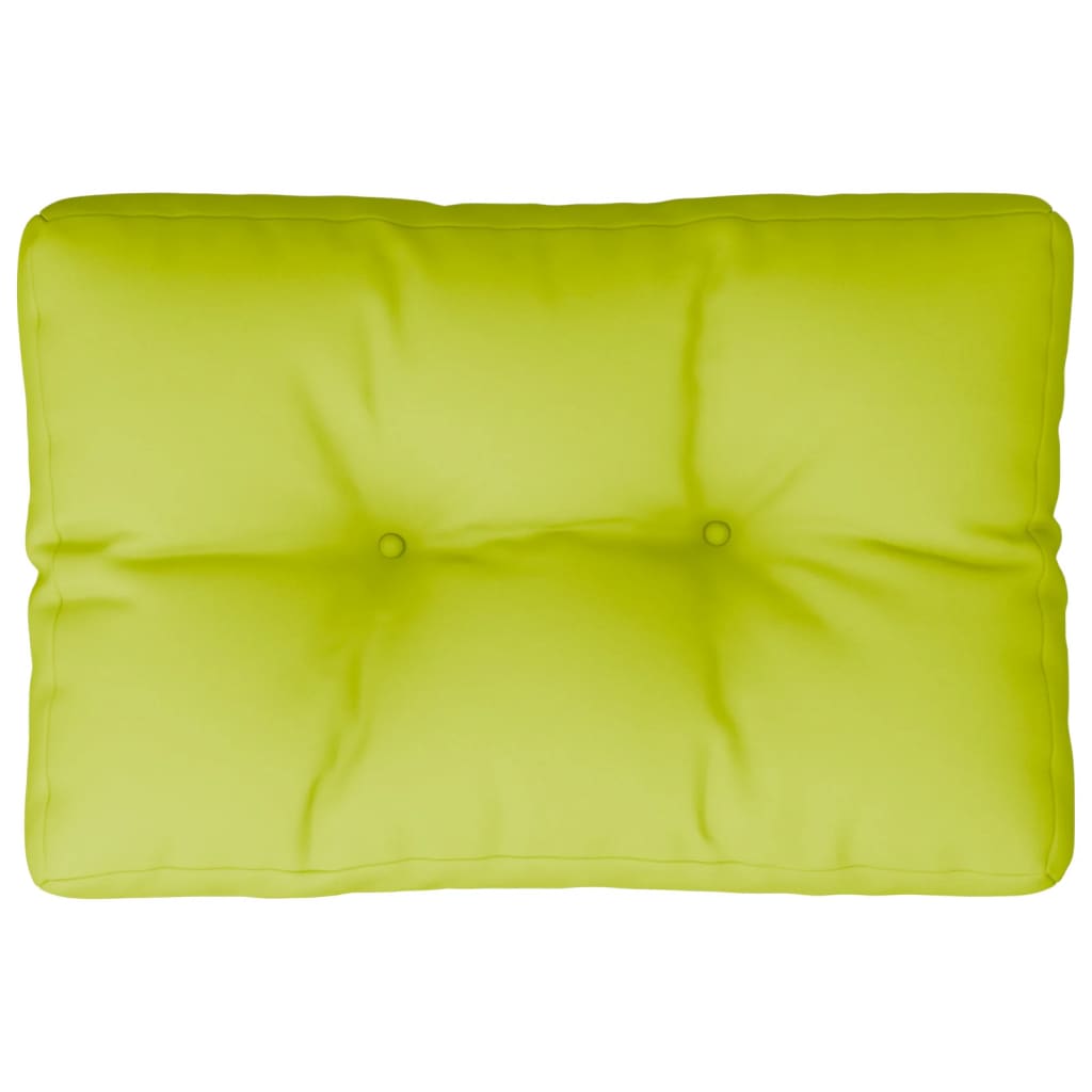 Coussin de palette vert vif 60x40x12 cm tissu