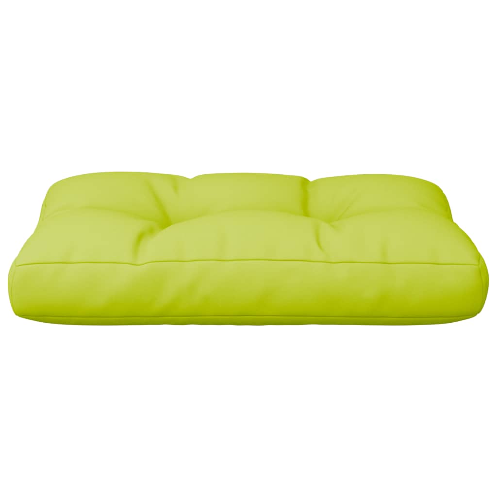 Coussin de palette vert vif 60x40x12 cm tissu